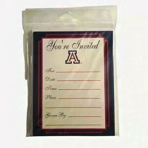 University of Arizona Wildcats Party Invitations Set of two